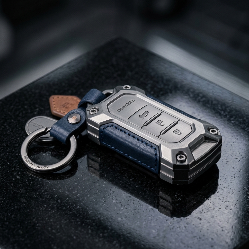 Metallic Finish Smart Key Fob Case